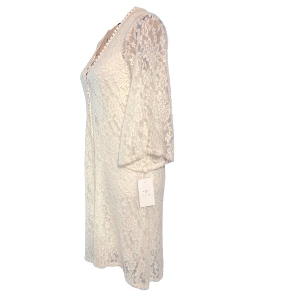 Not To Shabby NWT! Vanilla Lace Duster/Cardigan🌺 - Picture 3 of 12